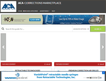 Tablet Screenshot of correctionsmarketplace.com